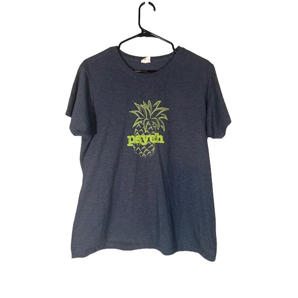 Port & Company Blue Short Sleeve Cotton Lightweight Crew Neck T-Shirt Women Sz M